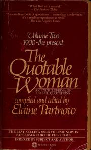 Cover of: The Quotable woman by Elaine Partnow