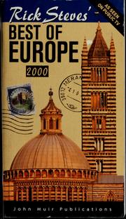 Cover of: Rick Steves' Best of Europe, 2000 by Rick Steves