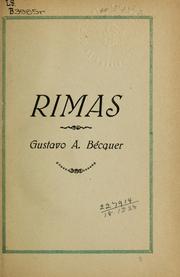 Cover of: Rimas by Gustavo Adolfo Bécquer