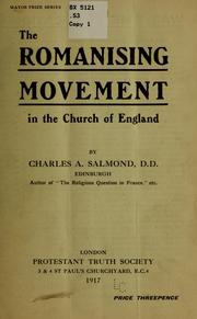 Cover of: The Romanising movement in the Church of England