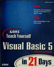 Cover of: Sams teach yourself Visual Basic 5 in 21 days by Nathan Gurewich