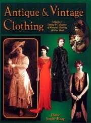 Cover of: Antique & Vintage Clothing | Diane Snyder-Haug
