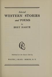 Cover of: Selected western stories and poems