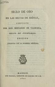 Cover of: Siglo de oro en las selvas der Erífile