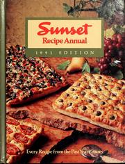 Cover of: Sunset recipe annual