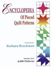 Cover of: Encyclopedia of pieced quilt patterns