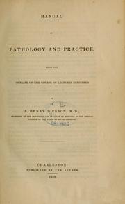 Cover of: Manual of pathology and practice: being the outline of lectures delivered