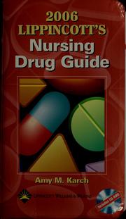 Cover of: Lippincott's nursing drug guide 2006