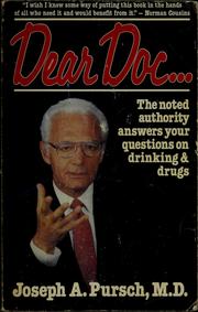 Cover of: Dear Doc-- by Joseph A. Pursch, Joseph A. Pursch