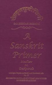 Cover of: Samskrta-Subodhini by Madhav Deshpande