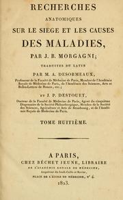 Cover of: Recherches anatomiques sur le siege et les causes des maladies by Giambattista Morgagni