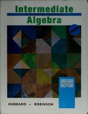 Cover of: Intermediate algebra: a graphing approach