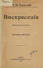 Cover of: Voskresenie by Lev Nikolaevič Tolstoy
