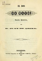 Cover of: El dos de mayo: novela historica