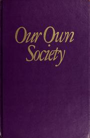Cover of: Our own society