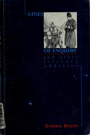 Cover of: Lines of enquiry and other literary oddities by Simon Brett