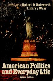 Cover of: American politics and everyday life