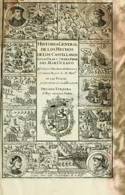 Cover of: Historia general de los hechos de los castellanos en las islas i tierra firme del mar oceano by Antonio de Herrera y Tordesillas