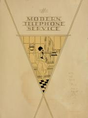 Cover of: Modern telephone service for the home