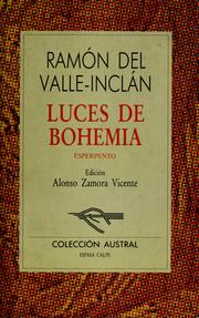 Cover of: Luces de Bohemia by Ramón del Valle-Inclán