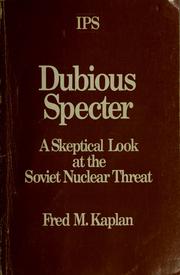 Cover of: Dubious specter | Fred M. Kaplan