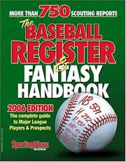 Cover of: The Baseball Register & Fantasy Handbook: The Complete Guide to Major League Players & Prospects (Baseball Register)