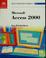 Cover of: Microsoft Access 2000