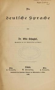 Cover of: Die deutsche Sprache