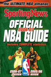 Cover of: Official NBA Guide 2006-07 (Official NBA Guide) by Sporting News