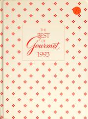 Cover of: The Best of Gourmet, 1993