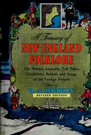 Cover of: A Treasury of New England folklore