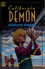 Cover of: California demon by Marilyn Singer