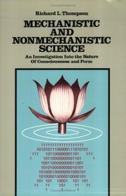 Cover of: Mechanistic and Nonmechanistic Science by Richard L. Thompson