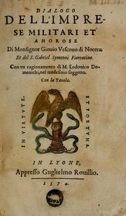Cover of: Dialogo dell'imprese militari et amorose by Paolo Giovio