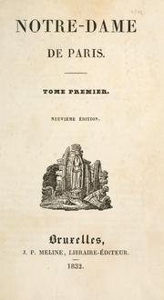 Cover of: Notre-Dame de Paris