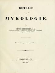 Cover of: Beiträge zur mykologie. by Georg Fresenius