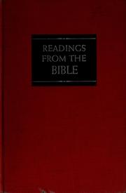 Cover of: Readings from the Bible