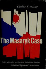 Cover of: The Masaryk case.