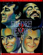 Cover of: Encore! 3 tenors: José Carreras, Plácido Domingo, Luciano Pavarotti with Zubin Mehta