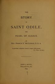 Cover of: The story of Saint Odile: the pearl of Alsace