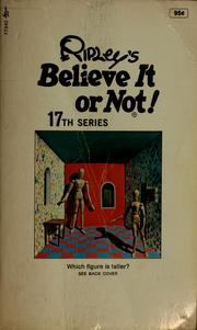 Cover of: Ripley's Believe it or not!