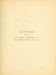 Cover of: In memoriam, Ira Pettibone, 1889 | Arthur Goodenough