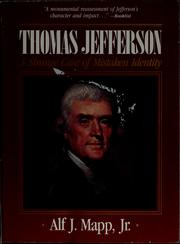 Cover of: Thomas Jefferson: a strange case of mistaken identity