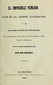 Cover of: El impossible vencido by Manuel de Larramendi