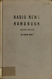 Cover of: Radio news handbook. by David Dary