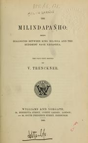 Cover of: The Milindapañho by Vilhelm Trenckner