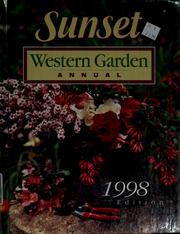 Cover of: Western garden annual: 1998 edition