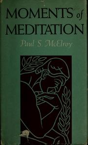 Cover of: Moments of meditation