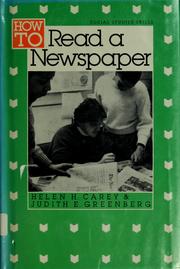 Cover of: How to read a newspaper by Helen Carey McKeever