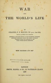 Cover of: War and the world's life